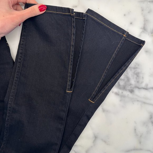 3x1 Kaya Split Jeans in Dark Blue Denim - Picture 5 of 7
